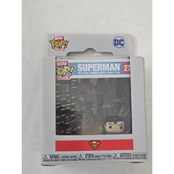 278 Superman Funko Mini Bitty Pop Deluxe DC Comics MIB - Picture 2 of 7